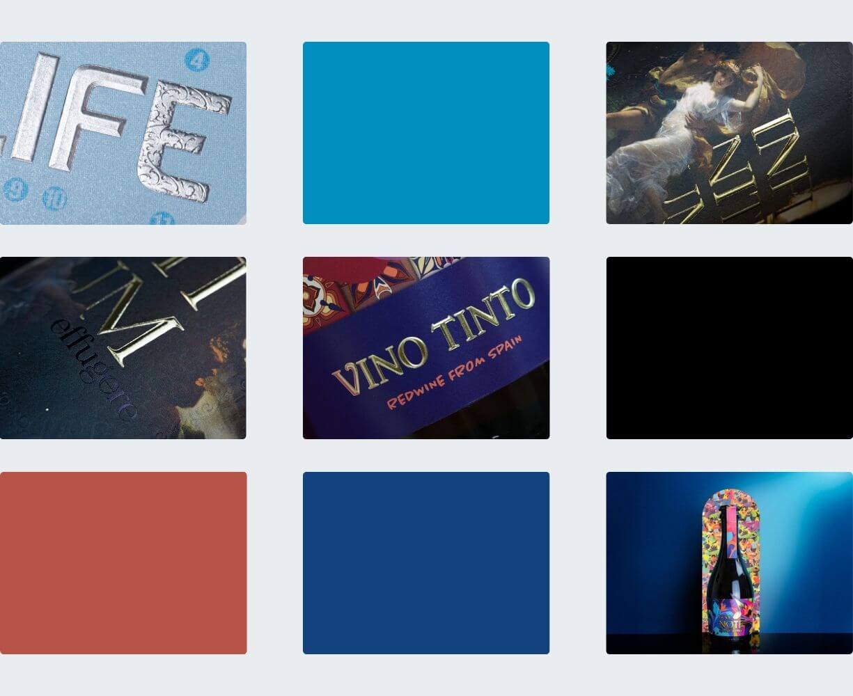 Etiketten-reliëfdruk